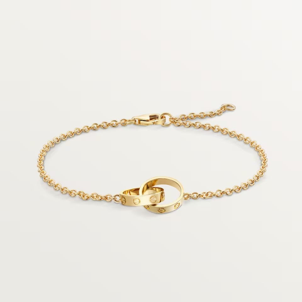 [Blue Tears Jewelry]LOVE BRACELET DOUBLE RING