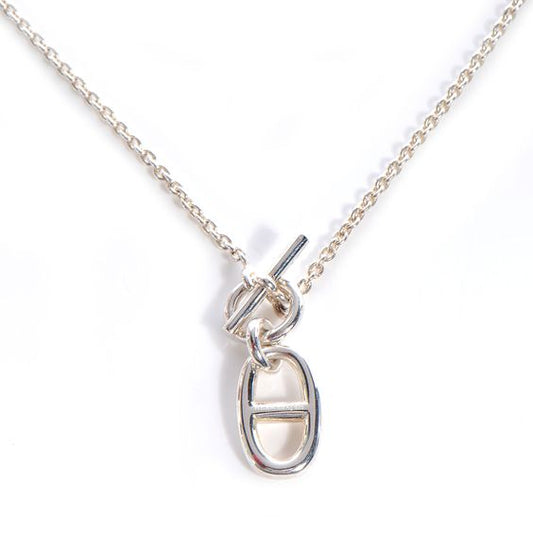 [BLAUE TRÄNEN]HM CHAIN ​​D'ANCRE ANHÄNGER HALSKETTE STERLING SILBER 