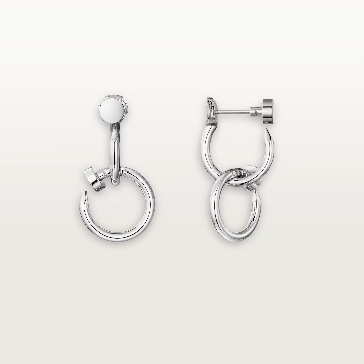 [Blue Tears Jewelry]JUSTE NO DIAMOND DOUBLE EARRINGS