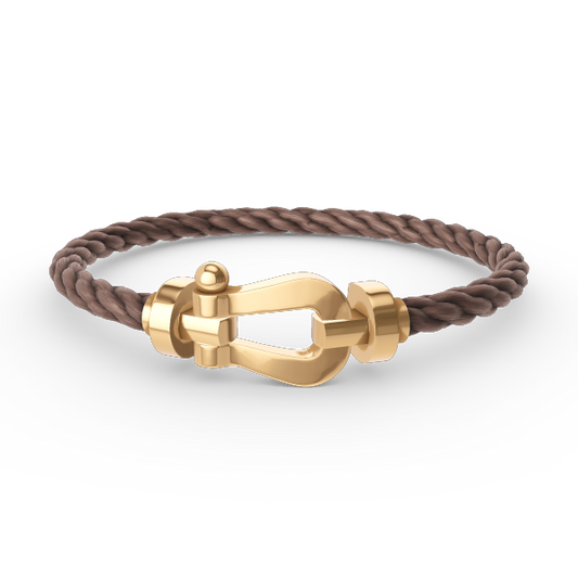 [BLAUE TRÄNEN]FORCE GROSSES HUFEISENARMBAND OHNE DIAMANT GOLD