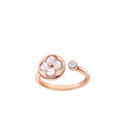 [BLAUE TRÄNEN] RING „SUN 1 DIAMOND PINK MOP“