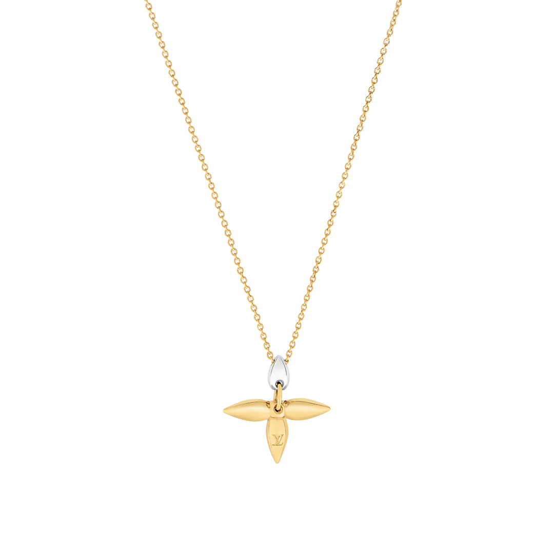 [BLAUE TRÄNEN] LOUISETTE ANHÄNGER GOLD HALSKETTE