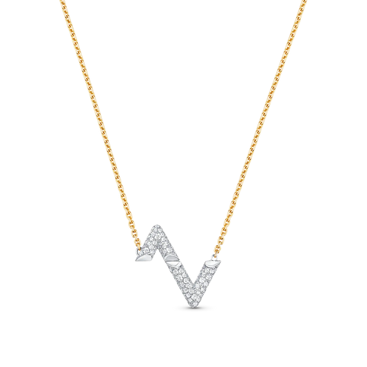 [BLAUE TRÄNEN]VOLT SILBERNE HALSKETTE MIT DIAMANTANHÄNGER