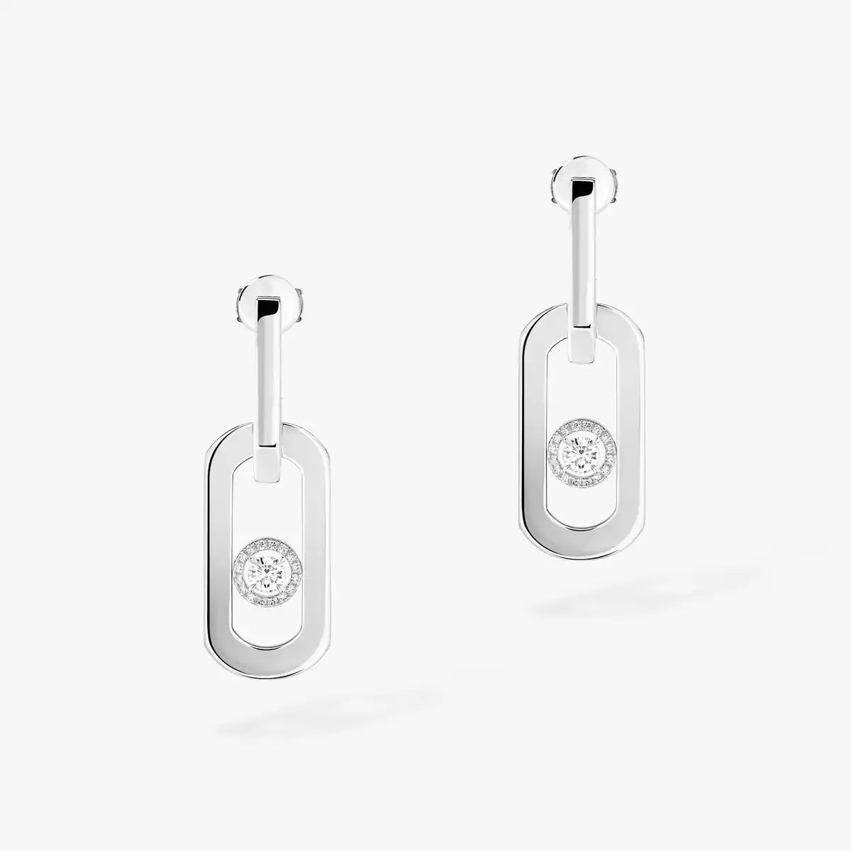 [Blue Tears Jewelry]So Move XL Diamond Pendant Earrings