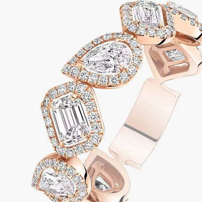 [Blue Tears Jewelry]Diamond Wedding Ring My Twin