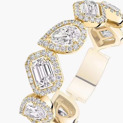 [Blue Tears Jewelry]Diamond Wedding Ring My Twin