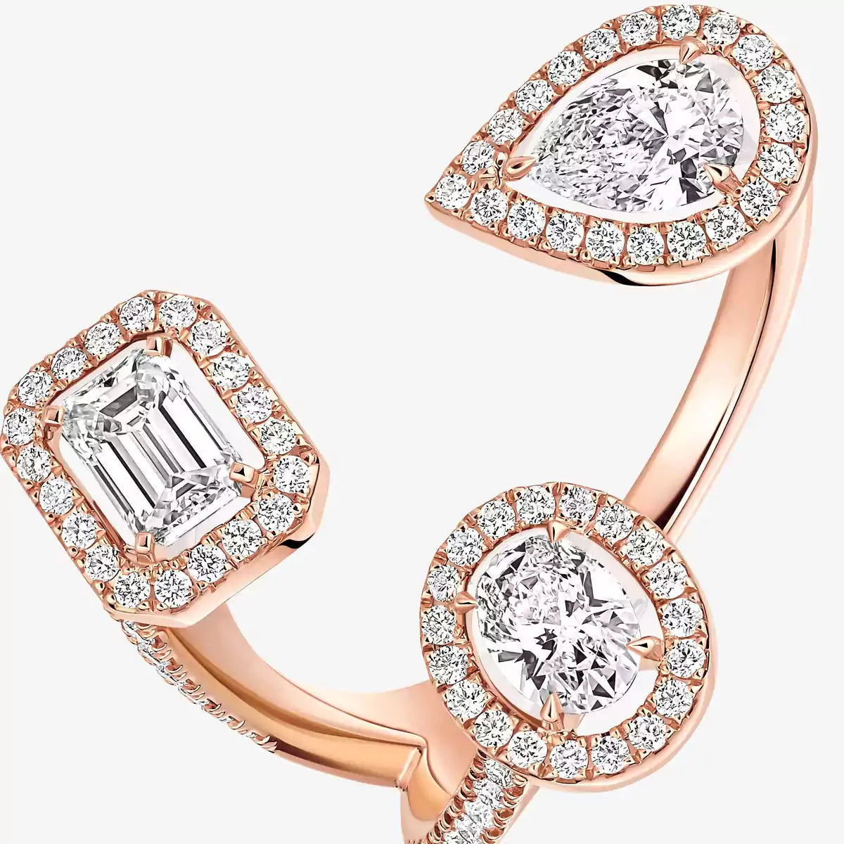 [[Blue Tears Jewelry] Diamond Ring 0,25ct My Twin Trilogy
