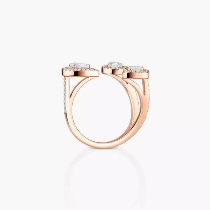 [[Blue Tears Jewelry] Diamond Ring 0,25ct My Twin Trilogy
