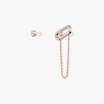[Blue Tears Jewelry]Move Uno Diamond Earrings