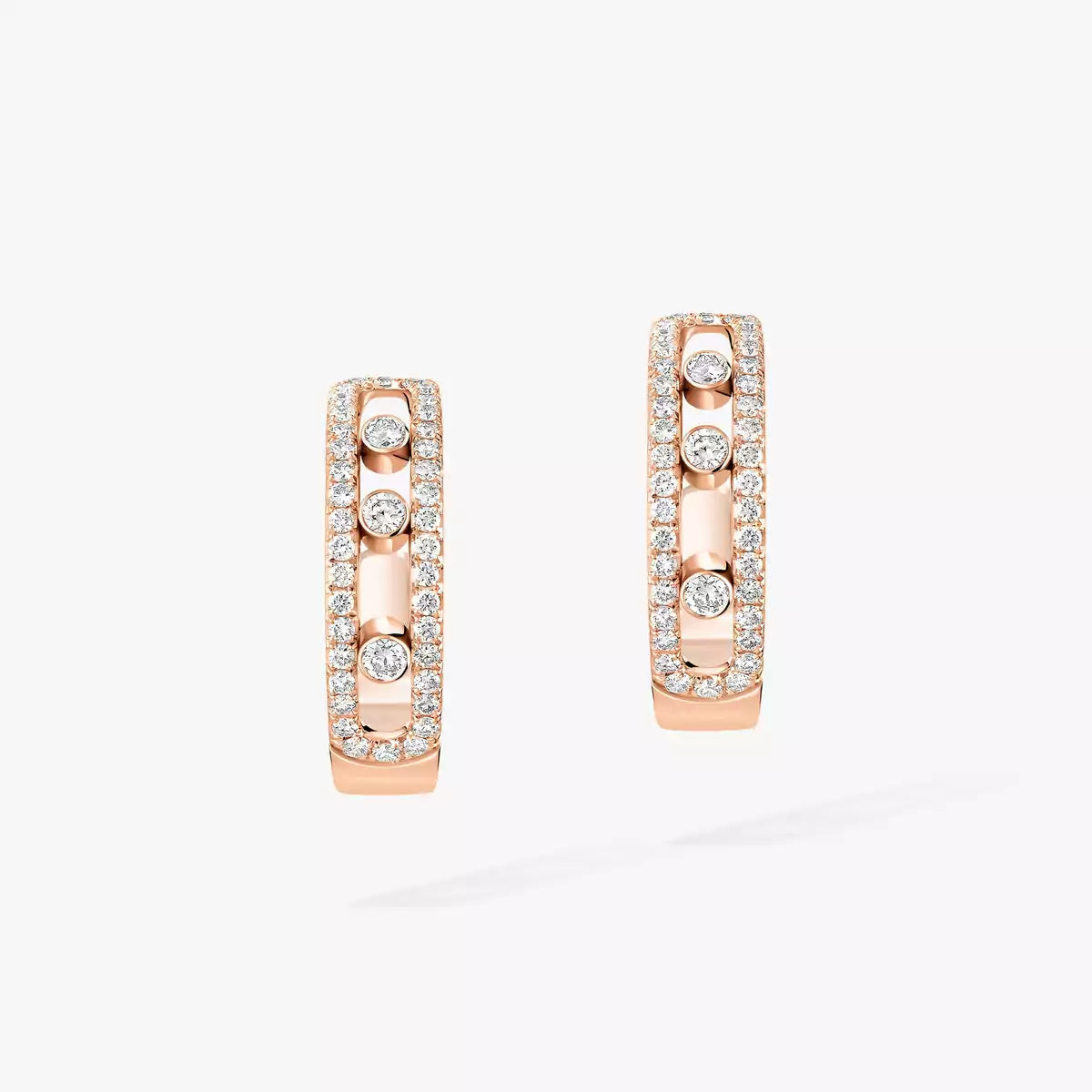 [Blue Tears Jewelry]Diamond Pave_ Hoop Earrings Move
