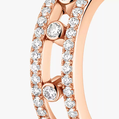 [Blue Tears Jewelry]Diamond Pave_ Hoop Earrings Move