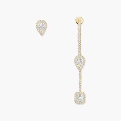 [Blue Tears Jewelry]Diamond Drop Earrings My Twin