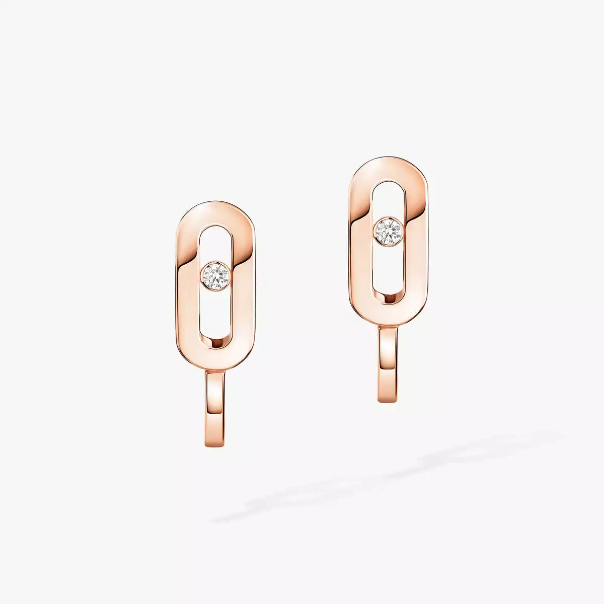 [Blue Tears Jewelry]Diamond Mini Hoop Earrings Move Classique