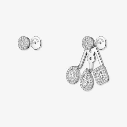 [Blue Tears Jewelry] My Twin Trio  Diamond Earrings