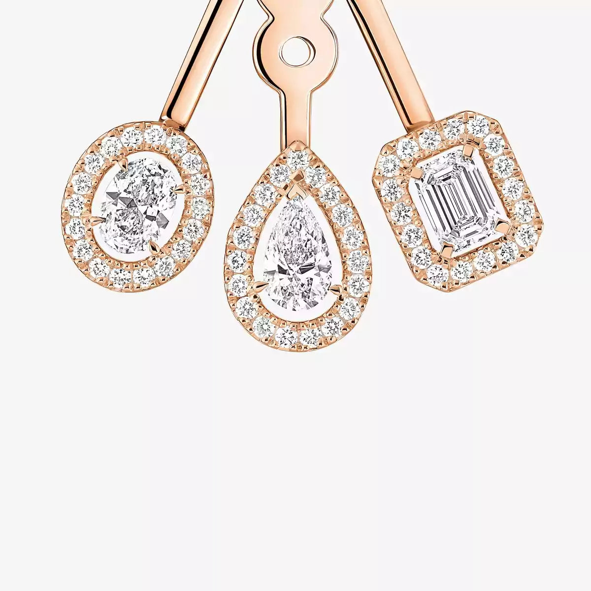[Blue Tears Jewelry] My Twin Trio  Diamond Earrings