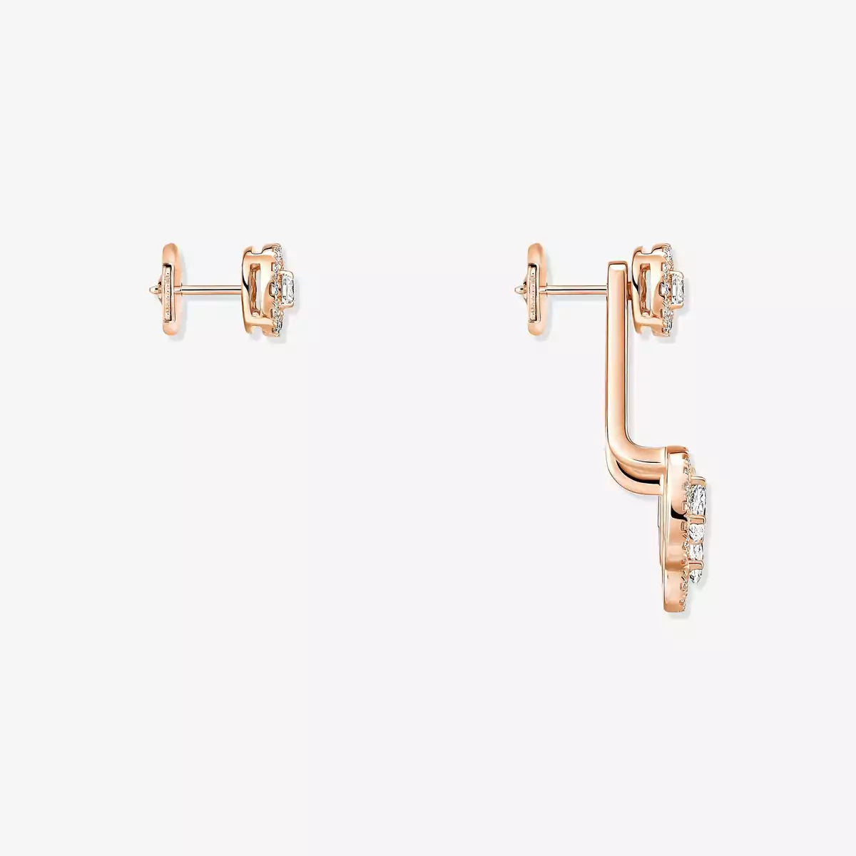 [Blue Tears Jewelry] My Twin Trio  Diamond Earrings