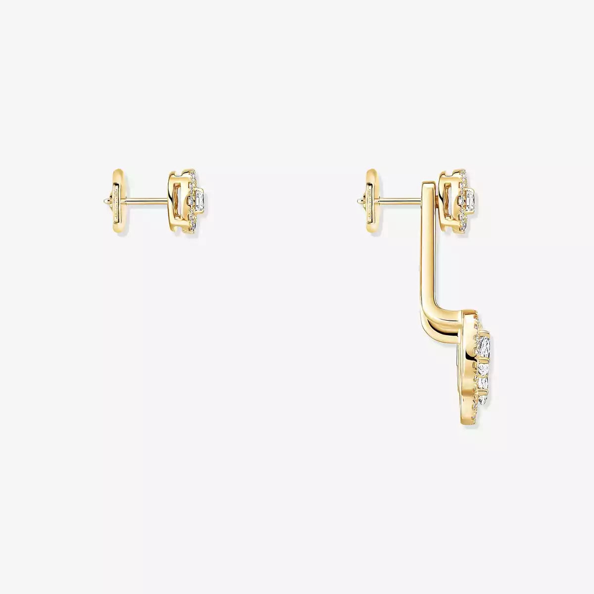 [Blue Tears Jewelry] My Twin Trio  Diamond Earrings