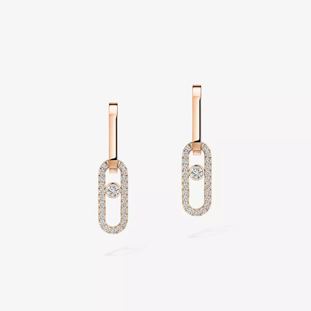 [Blue Tears Jewelry]Move Link Diamond Earrings
