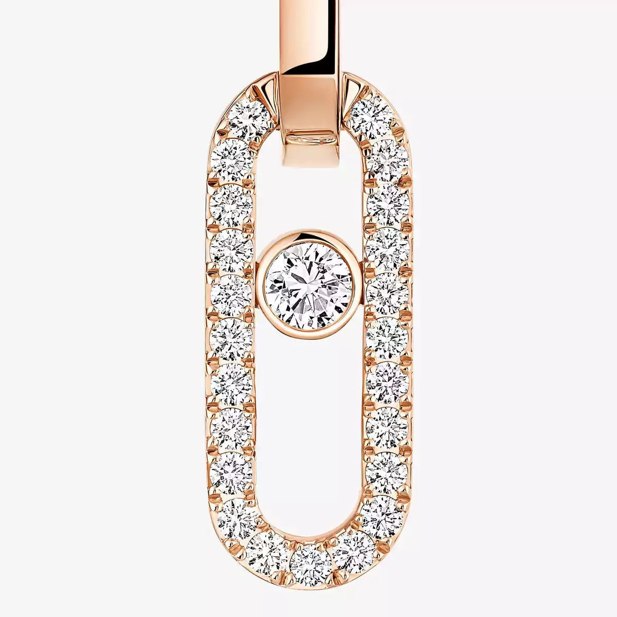 [Blue Tears Jewelry]Move Link Diamond Earrings