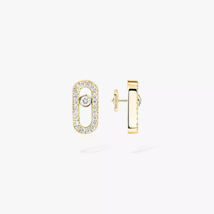 [Blue Tears Jewelry]Move Uno Diamond Earrings