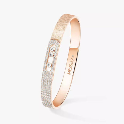 [Blue Tears Jewelry]Move Noa Cisel¨¦ half pav¨¦ bangle