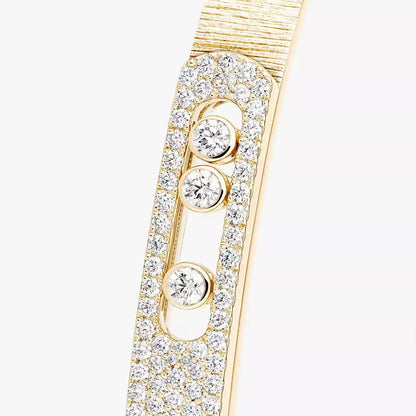 [Blue Tears Jewelry]Move Noa Cisel¨¦ half pav¨¦ bangle