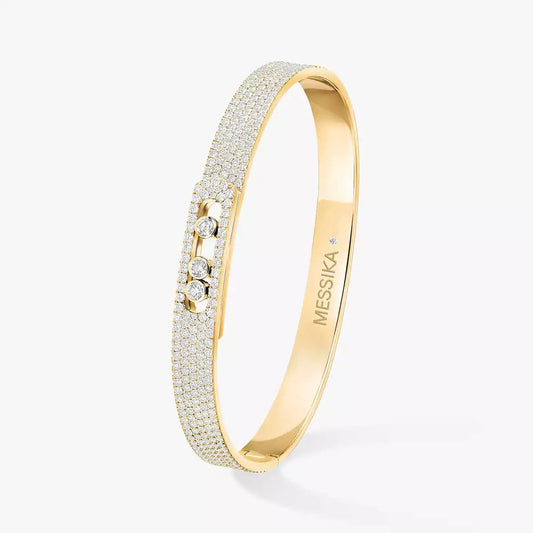 [Blue Tears Jewelry]Move Noa Full Pav¨¦ Diamond Bangle Bracelet