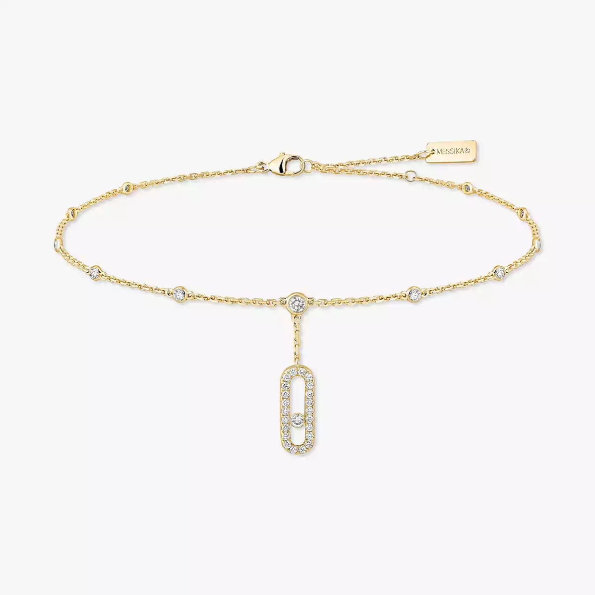 [Blue Tears Jewelry] Move Uno pavé ankle bracelet