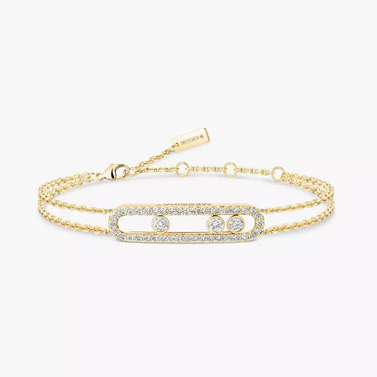 [Blue Tears Jewelry] Move Classique pavé bracelet