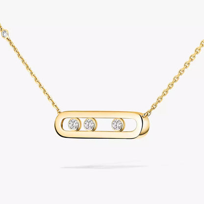 [Blue Tears Jewelry] Baby Move Gold Diamond Necklace