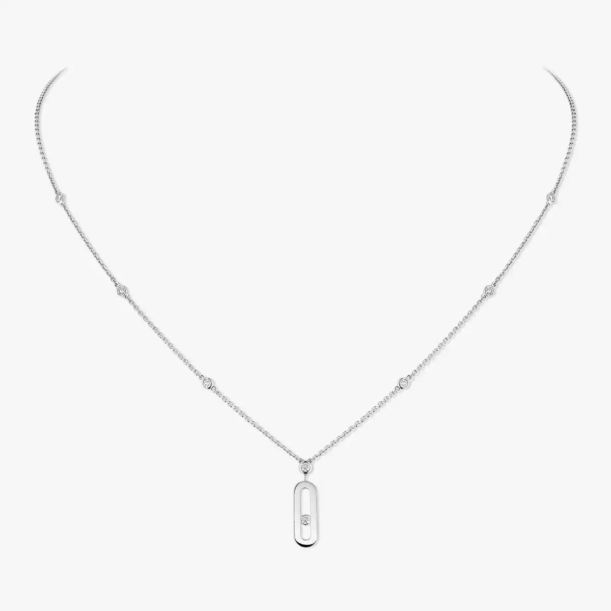 [Blue Tears Jewelry] Move Uno Gold Diamond Long Necklace