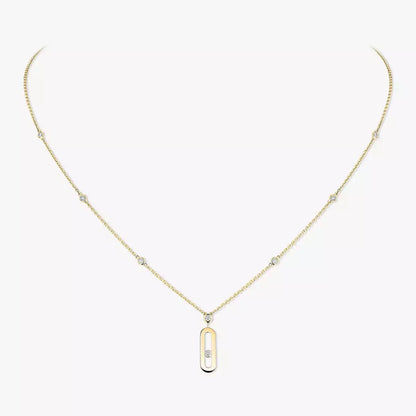 [Blue Tears Jewelry] Move Uno Gold Diamond Long Necklace