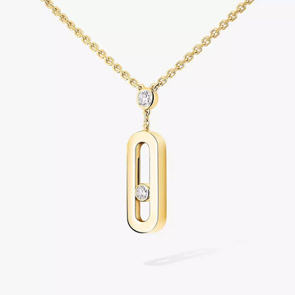 [Blue Tears Jewelry] Move Uno Gold Diamond Long Necklace