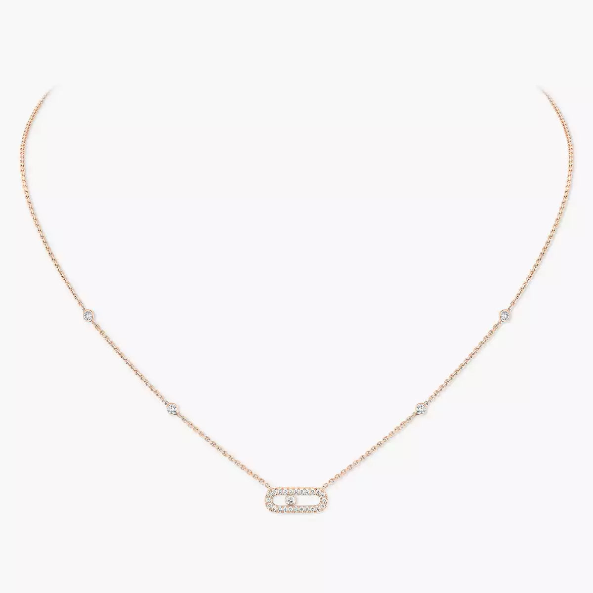 [Blue Tears Jewelry]Diamond Necklace Move Uno