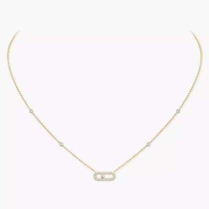[Blue Tears Jewelry]Diamond Necklace Move Uno