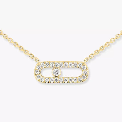 [Blue Tears Jewelry]Diamond Necklace Move Uno