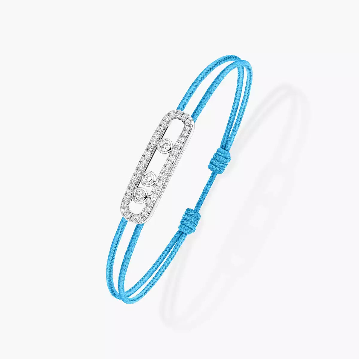 [Blue Tears Jewelry]Messika Care(s) pink cord pav¨¦ bracelet