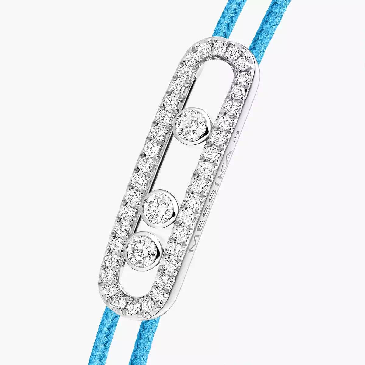 [Blue Tears Jewelry]Messika Care(s) pink cord pav¨¦ bracelet