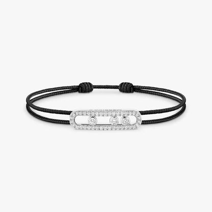 [Blue Tears Jewelry]Messika Care(s) pink cord pavé bracelet