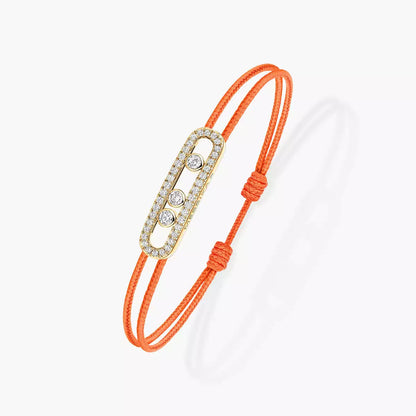 [Blue Tears Jewelry]Messika Care(s) pink cord pavé bracelet