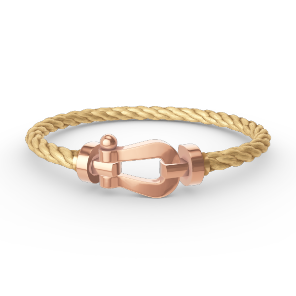 [BLUETRÄNEN]FORCE GROSSES HUFEISENARMBAND OHNE DIAMANT ROSÉGOLD