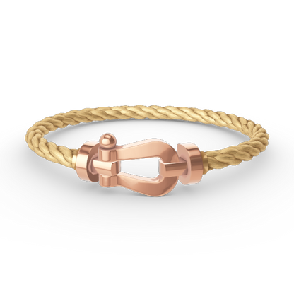 [BLUETRÄNEN]FORCE GROSSES HUFEISENARMBAND OHNE DIAMANT ROSÉGOLD