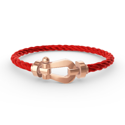 [BLUETRÄNEN]FORCE GROSSES HUFEISENARMBAND OHNE DIAMANT ROSÉGOLD