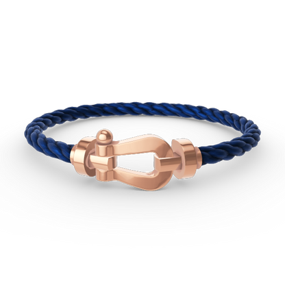 [BLUETRÄNEN]FORCE GROSSES HUFEISENARMBAND OHNE DIAMANT ROSÉGOLD