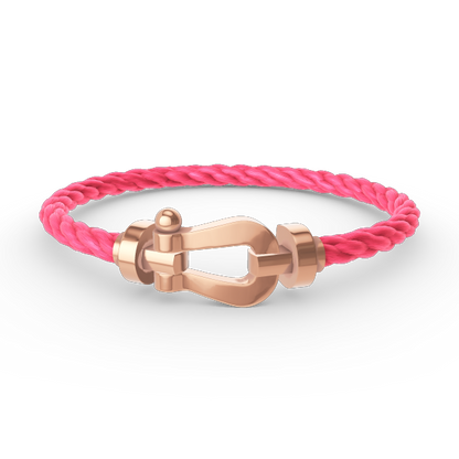 [BLUETRÄNEN]FORCE GROSSES HUFEISENARMBAND OHNE DIAMANT ROSÉGOLD