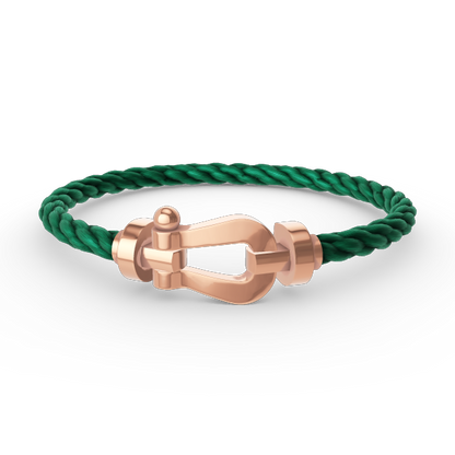 [BLUETRÄNEN]FORCE GROSSES HUFEISENARMBAND OHNE DIAMANT ROSÉGOLD
