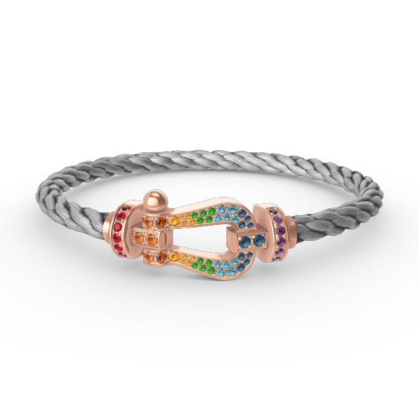 [BLUE TEARS]FORCE GROSSES HUFEISENFARBIGES DIAMANTARMBAND ROSÉGOLD