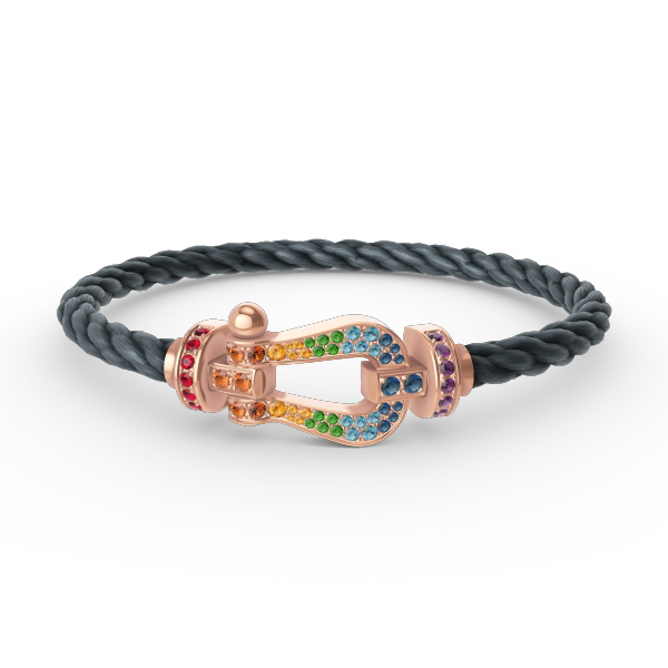 [BLUE TEARS]FORCE GROSSES HUFEISENFARBIGES DIAMANTARMBAND ROSÉGOLD