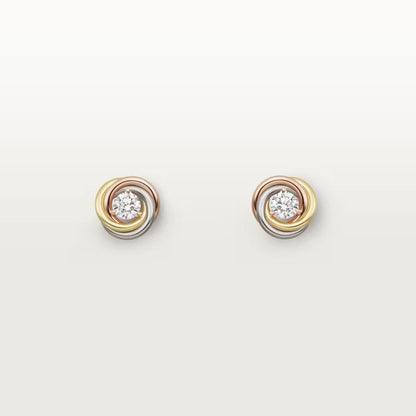 [Blue Tears Jewelry]TRINITY STUD DIAMOND EARRINGS