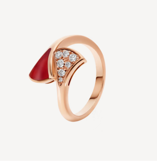 [BLAUE TRÄNEN]DREAM RING ROTGOLD DIAMANT
